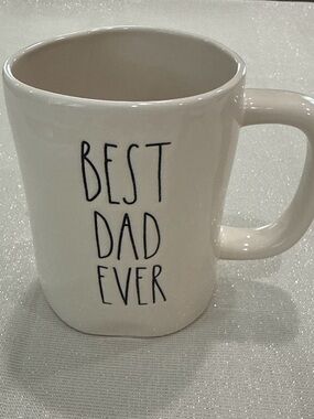 Rae Dunn White 'Best Dad Ever' Ceramic Mug